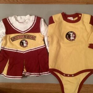 Lot of 2 NCAA Florida State Seminoles outfits (12 mos)